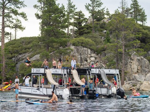 lake tahoe pontoon boat rentals